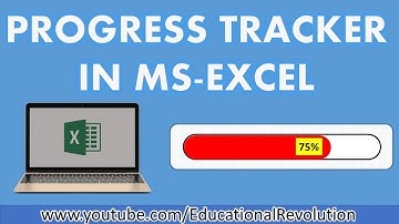 Create Progress Tracker in Excel (latest)