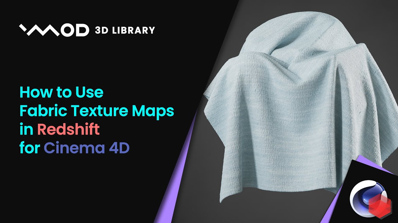 How to Use Fabric Texture Maps in Redshift for Cinema 4D - YouTube