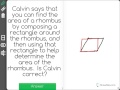 Finding Area of a Rhombus