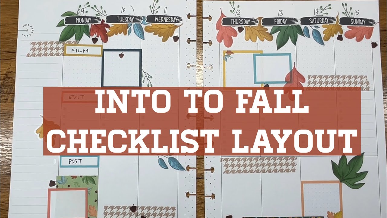 Happy Planner Checklist Layout Ideas