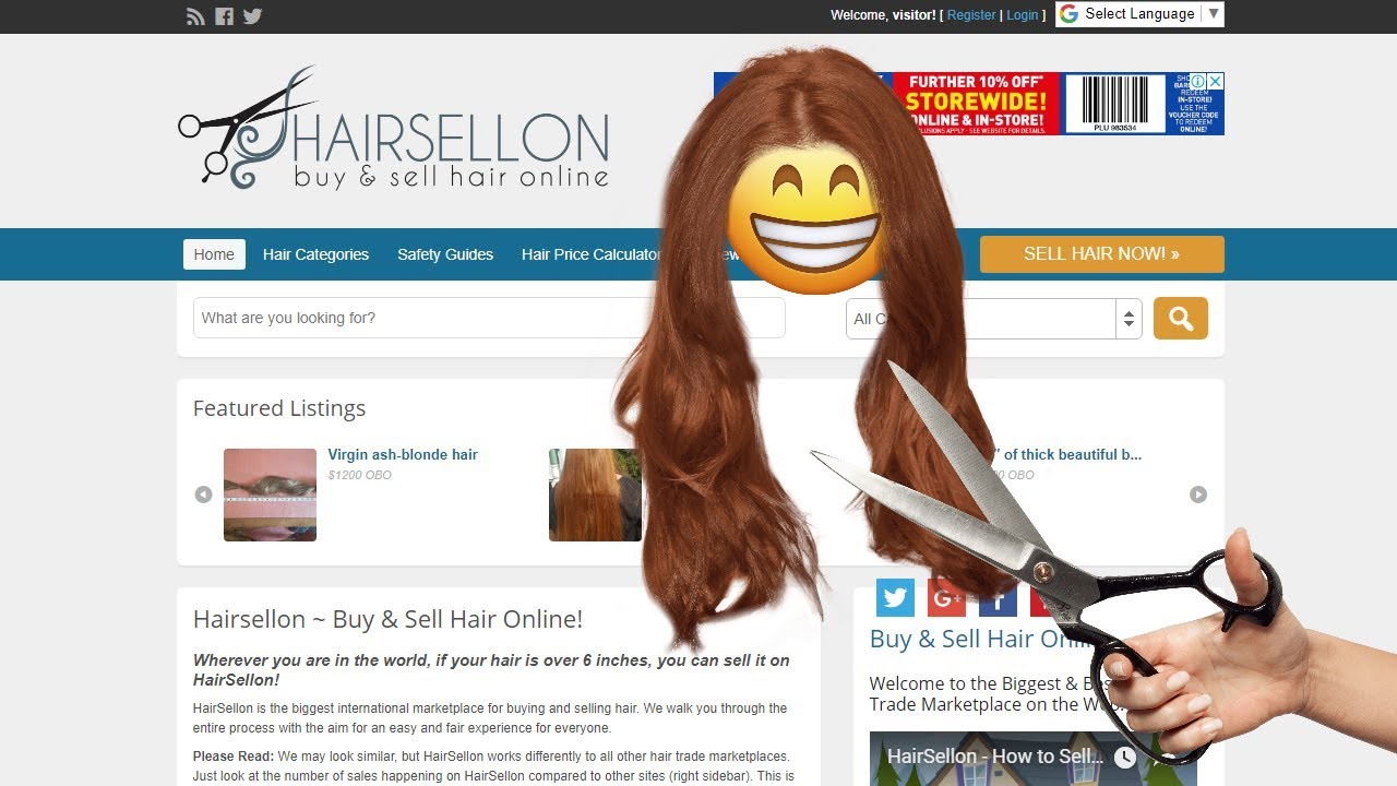 Make Extra Money Selling your Hair with Hairsellon YouTube