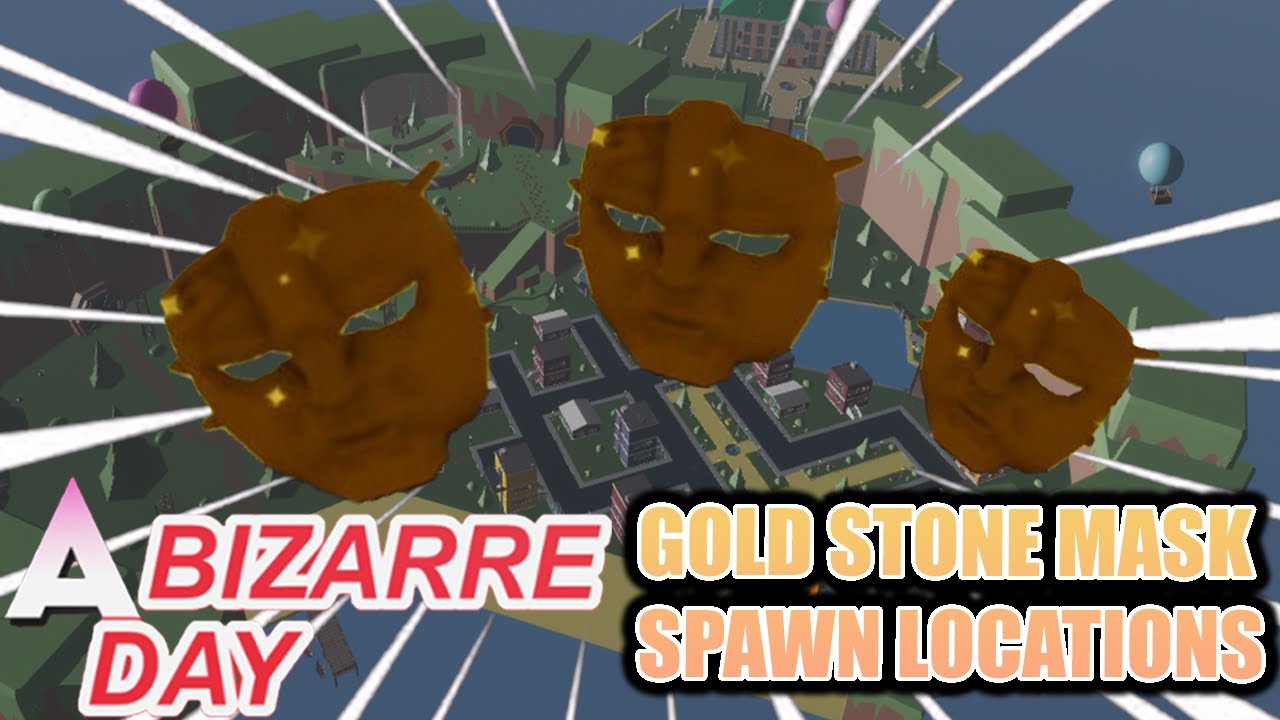 Abd Golden Stone Mask Spawn Locations So Far Youtube - roblox a bizarre day camera spawn locations