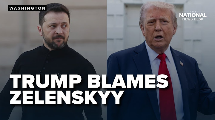 Trump blames Zelenskyy for Russia-Ukraine peace talks collapse