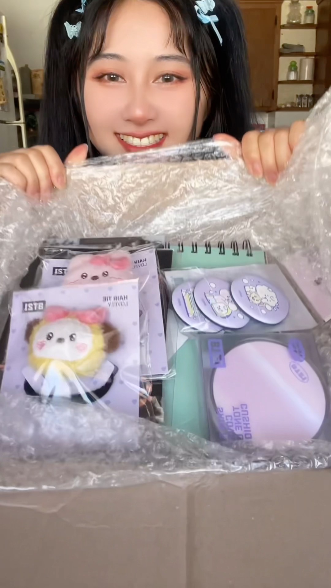 Unboxing BT21 beauty and hair accessories ?✨⭐️ #bts #bt21 #shorts #kbeauty