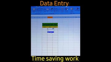Drop down list in MS Excel #excel #shorts #shortvideo #microsoftexcel #shortsfeed