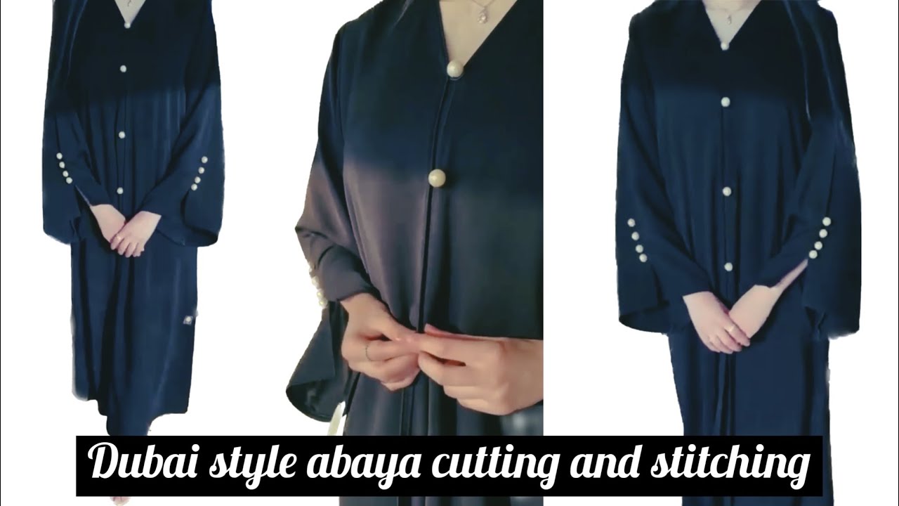 new abaya design cutting and stitching/Dubai abaya design cutting and
