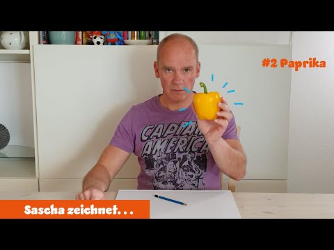 Video: Wie Zeichnet Man Eine Paprika