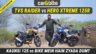 Hero Xtreme 125R vs TVS Raider 125: Comparison