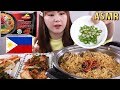 ASMR Mukbang｜필리핀 여행가면 꼭 사온다는 인기 라면!! PANCIT CANTON 먹방~리얼사운드