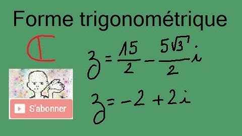 Terminale S - Complexe - Comment mettre sous forme algébrique ? Exemple 1