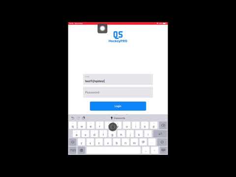 QS HOCKEY PRO APP - How to login