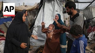 Displaced Palestinian families are struggling to find basic life necessities