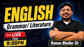 ENGLISH PRACTICE CLASS -3/ GRAMMAR &amp; LITERATURE/ RAMAN BHULLAR