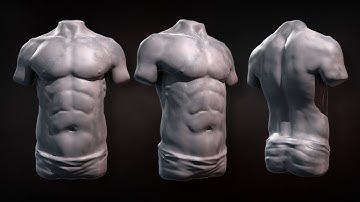 ZBrush Tutorial: Sculpting Human Torsos in ZBrush