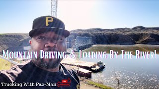 POV Mountain Driving & Getting Loaded In Montana  Trucking Vlog  Freightliner Classic