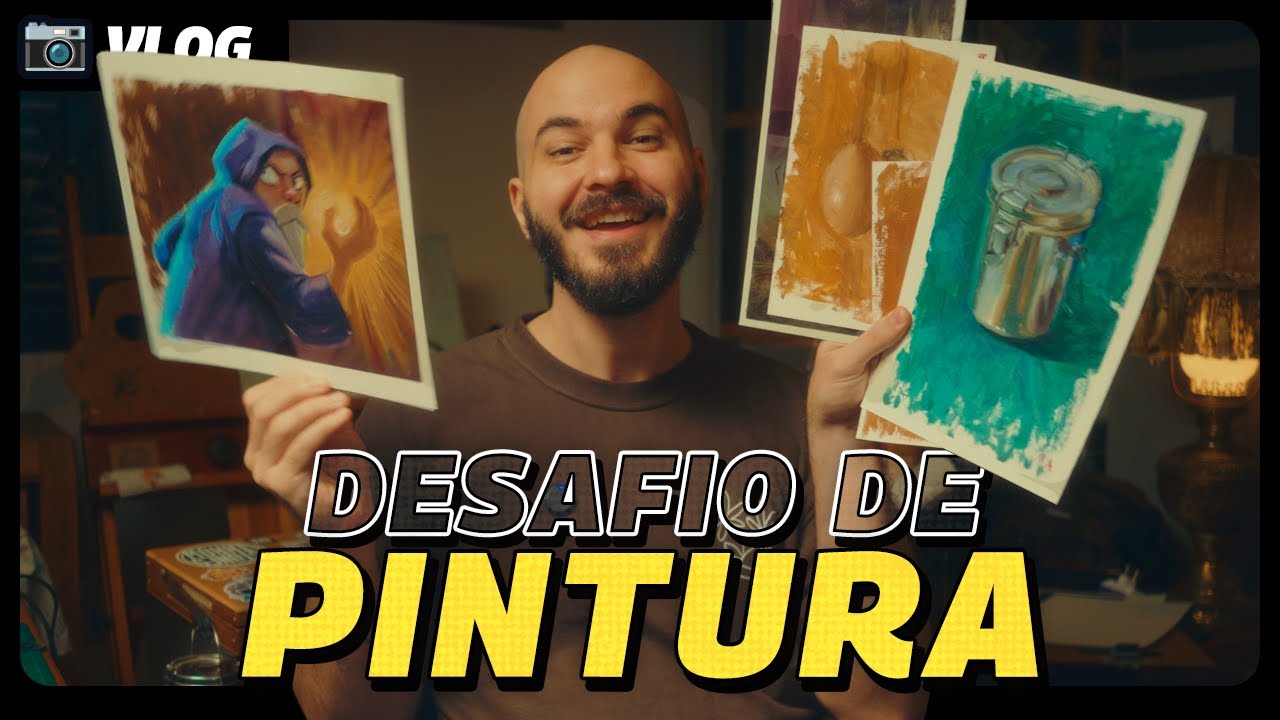 Fiz 1 semana de desafio de pintura da minha comunidade | VLOG