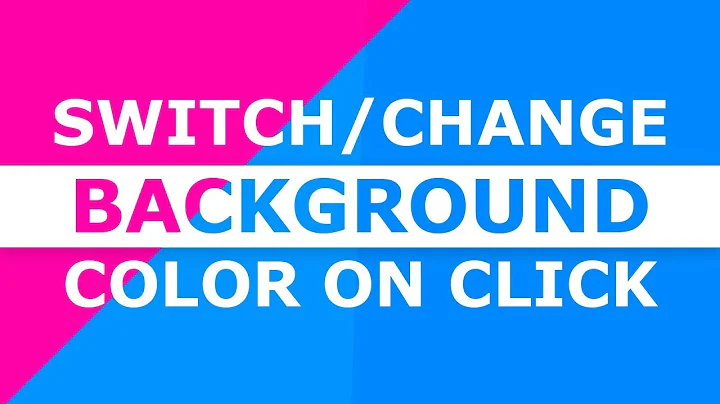 Change Background Color On Click - HTML CSS and Javascript