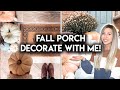 FALL FRONT PORCH MAKEOVER | DIY DECORATE WITH ME