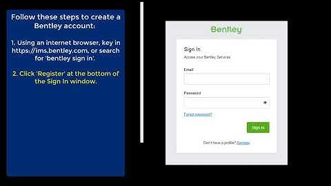 1a - Bentley View - Account Creation