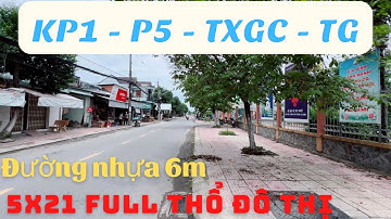 MS33 ( ĐÃ BÁN ) Bán 3 nền đất KP1 P5 TXGC TG đường nhựa 6m khu vực dân cư giá đầu tư