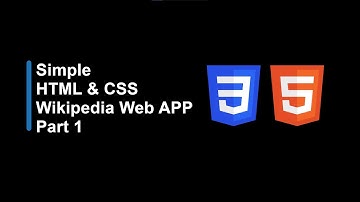 How to make simple Wikipedia App | Part 1 | HTML5 & CSS3 #cssproject #htmlproject