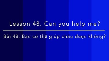 PRACTICAL VIETNAMESE LESSONS || 48. Can you help me? - Bác có thể giúp cháu được không?