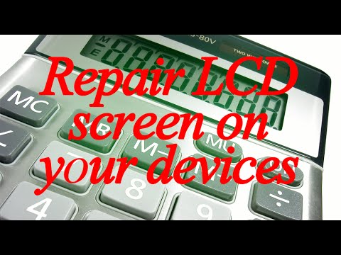 How to repair LCD Screen on Calculators and Phones