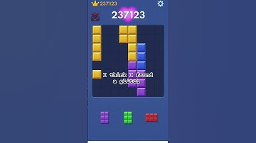 Guys I think I found a glitch #blockblast