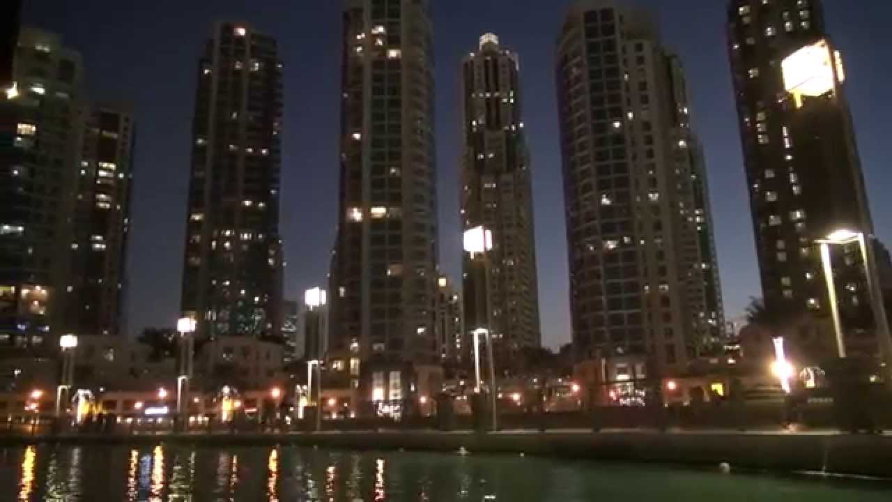 Dubai Fountain Lake Ride Youtube