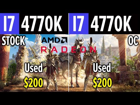 Сравнение i74770k 4.4GHz vs i7 4770k 3.5GHz с видеокартой RX 5700XT | FULL HD | 5 Games