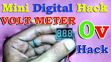 Mini Digital Voltmeter Hack | 0v Hack of Digital VoltMeter | Digital Voltmeter Volt Measurement Hack