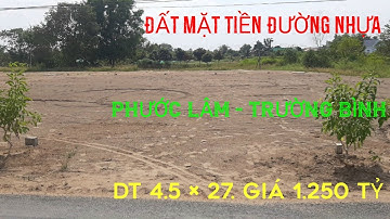 (Ms 78♥️Đã Bán) Bán Đất Cần Giuộc, MT Đường Phước Lâm - Trường Bình, Cần Giuộc | Bđs Long An