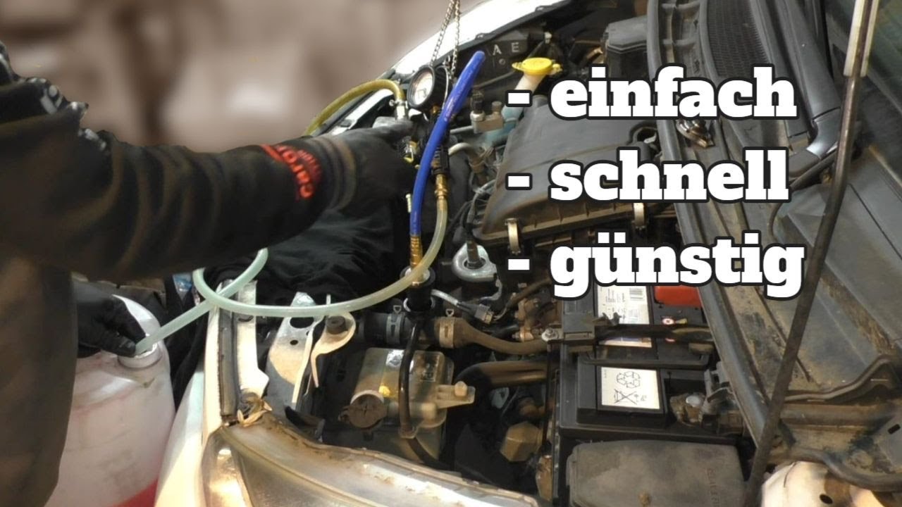 Kühlmittel wechseln - schneller geht es nicht - YouTube