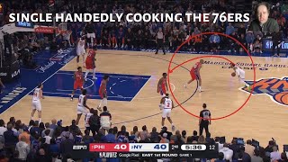 JALEN BRUNSON single handedly cooked the entire 76ERS defense