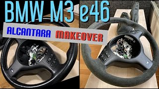 Making Alcantara Steering Wheel, knobs and boots to BMW M3 e46