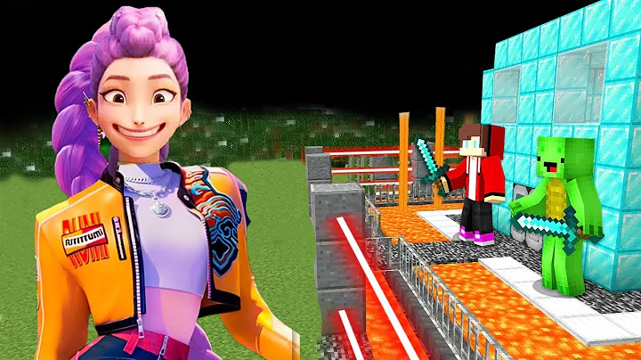 Rumi Kpop Demon Hunter vs Security House in Minecraft ! JJ and Mikey Maizen