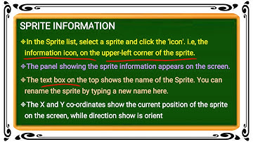 Ch 8 Scratch Window   Sprite List Class 7 Computer Science