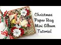 4 sheet challenge easy christmas paper bag mini album pollys paper studio authentique paper diy