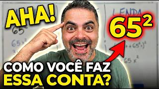 Truque de 2 SEGUNDOS que a escola ESCONDEU: Como ELEVAR AO QUADRADO números terminados em 5?