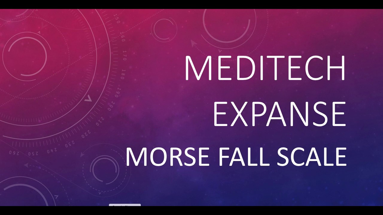 Meditech Expanse - Morse Fall Scale - YouTube
