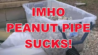 Why You Put Your French Drain Pipe On Bottom Of the Trench [ PEANUT PIPE ]