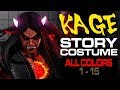 【スト5AE】 コスチューム「ストーリー」：影ナル者 すべての色 ( 1-15 ) KAGE (Naru Shadow) [Evil Ryu] Story Costume All colors