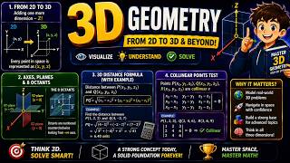 3D Geometry Basics &amp; Distance Formula