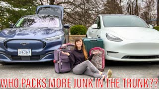 Comparing the Mustang MachE and Tesla Model Y’s Luggage Space