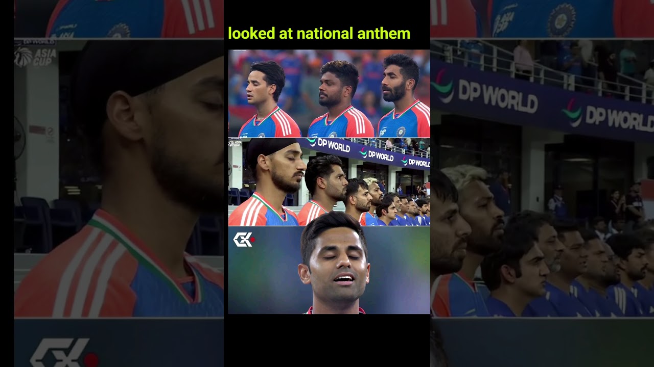 looked at the national anthem 😲