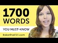 1700 Words Every Italian Beginner Must Know
