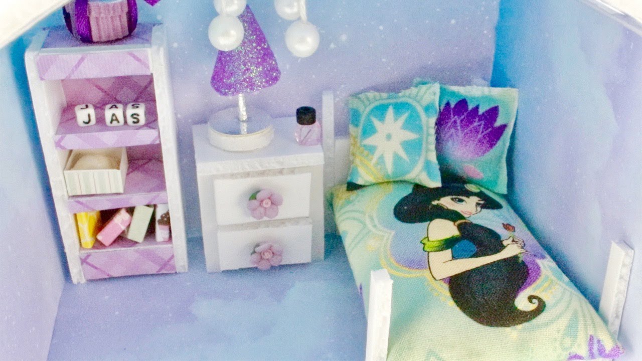 diy miniature disney princess dollhouse