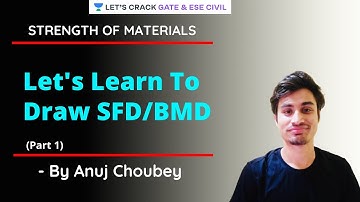 L08 | Strength Of Material Draw SFD BMD ( Part 3) | Strength Of Materials | GATE/ESE 2021 | Anuj Sir