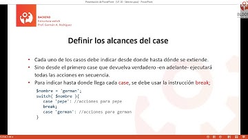 Curso BackEnd U1·20 - Estructura Switch - PHP