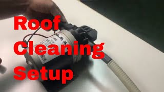 How to Set Up A Roof Pump | Roof Cleaning Setup